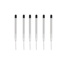 Smooth writing metallic ballpoint pen refill with logo printing